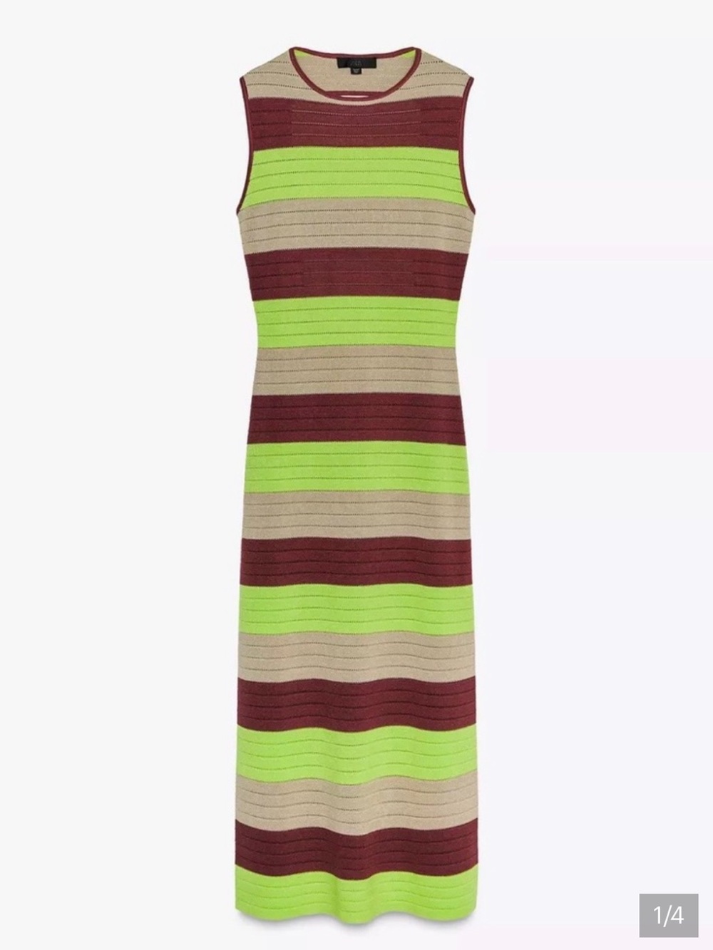 Zara Striped Sleeveless dress Size: Medium - Picture 11 of 12